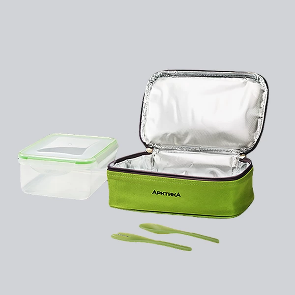 Ланч-сумка "Арктика" 2,0 л, арт. 020-2000-1, зеленая с контейнером