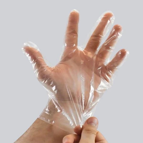 Перчатки одноразовые полиэтиленовые прозрачные (100 шт, упак) 7090