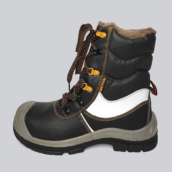Высокий ботинок "Мистраль" (зима) ПУ-НИТРИЛ, КП и АС, шерстяной мех