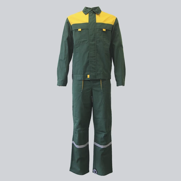 Костюм "Рекорд" (куртка+брюки) зел+желт (СТ)
