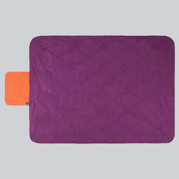 Одеяло утепленное (таслан, оранжевый/фиолетовый)