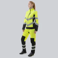 Женская сигнальная куртка BRODEKS KS 229, желтый-черный