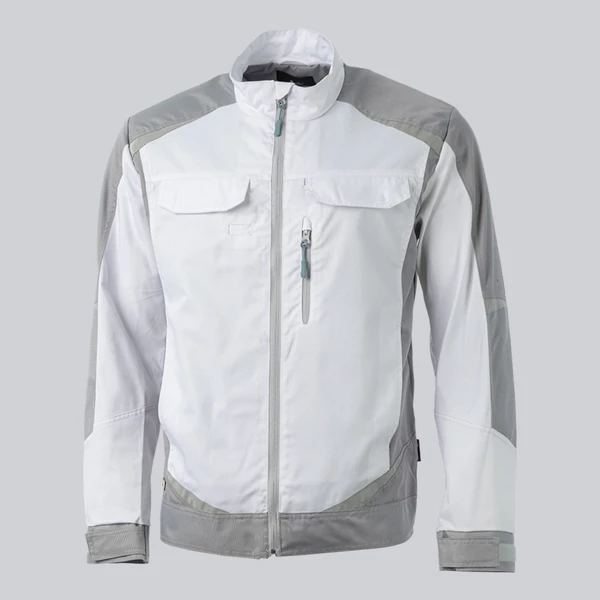 Куртка мужская летняя KS 202, белый/серый