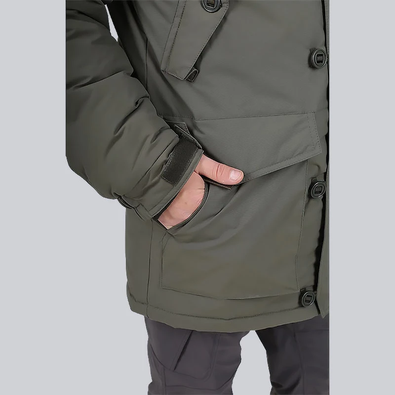 Куртка Аляска олива каматт